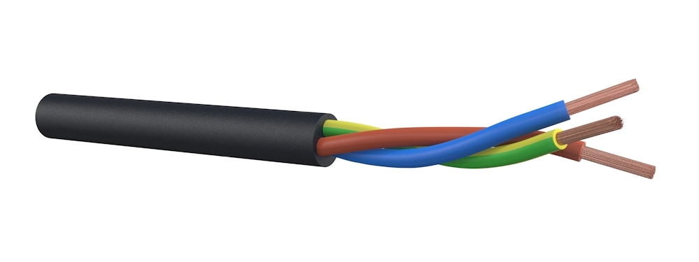 Rubber kabel H05RR-F 2x2,50mm2
