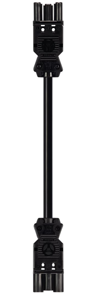 WIELAND Koppelsnoer 3x2,5mm2 zwart 0,5 M